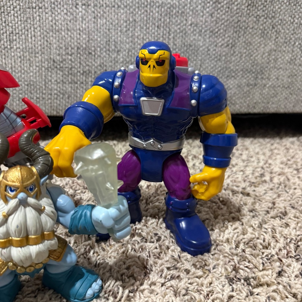 Marvel Playskool Heroes Super Hero Adventures Mech & Viking Action Figure 3pc - Picture 2 of 5